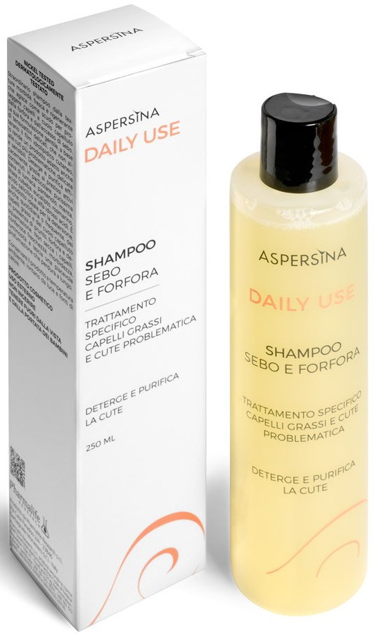 ASPERSINA Daily Use Shampoo Sebo E Forfora Шампунь для жирной кожи головы против перхоти 250 мл