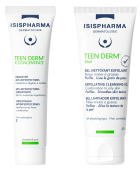 Набор Isispharma Teen Derm Gel очищающий 40 мл + Teen Derm K concentrate гель-крем 30мл 
