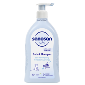 Sanosan baby Средство для купания и шампунь, 0 мес.+, 500 мл